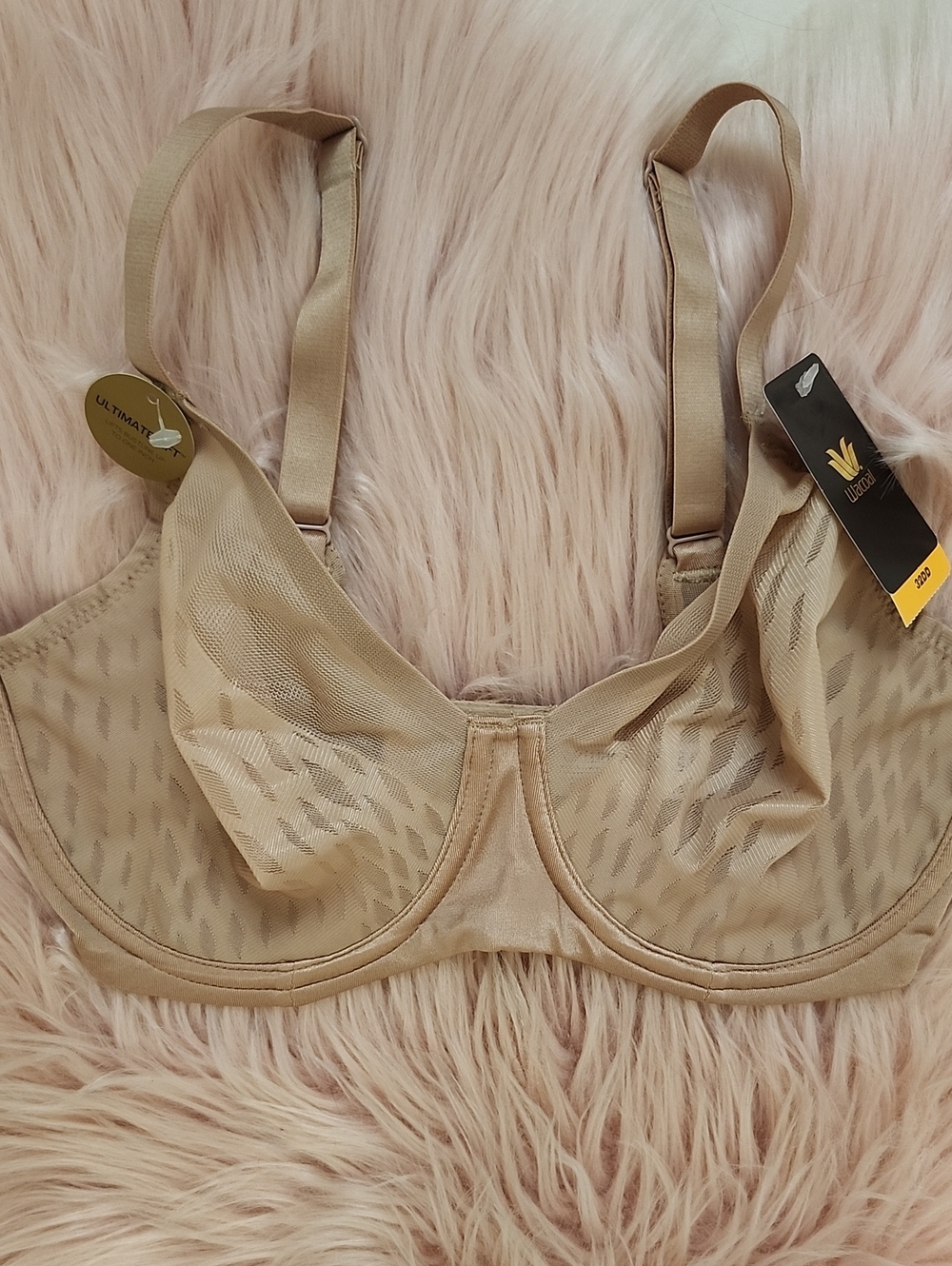 Brand New WACOAL "THE ULTIMATE LIFT" UNLINED SHEER FULL COVERAGE BRA-32DD